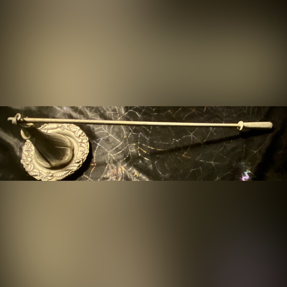 Pewter Flower Petal candle snuffer set